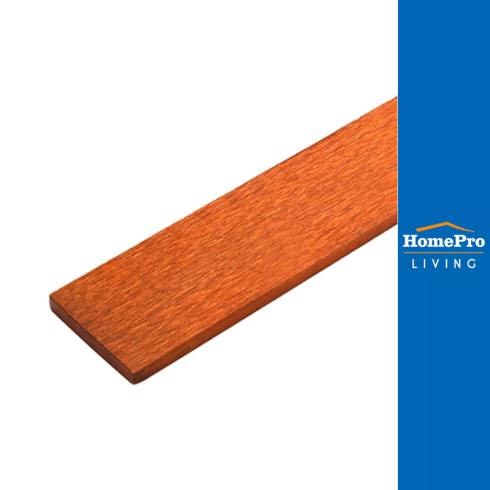 DIAMOND ไม้รั้ว หัวตรง 10X100X1.5 ซม. สีแดงประกายทอง