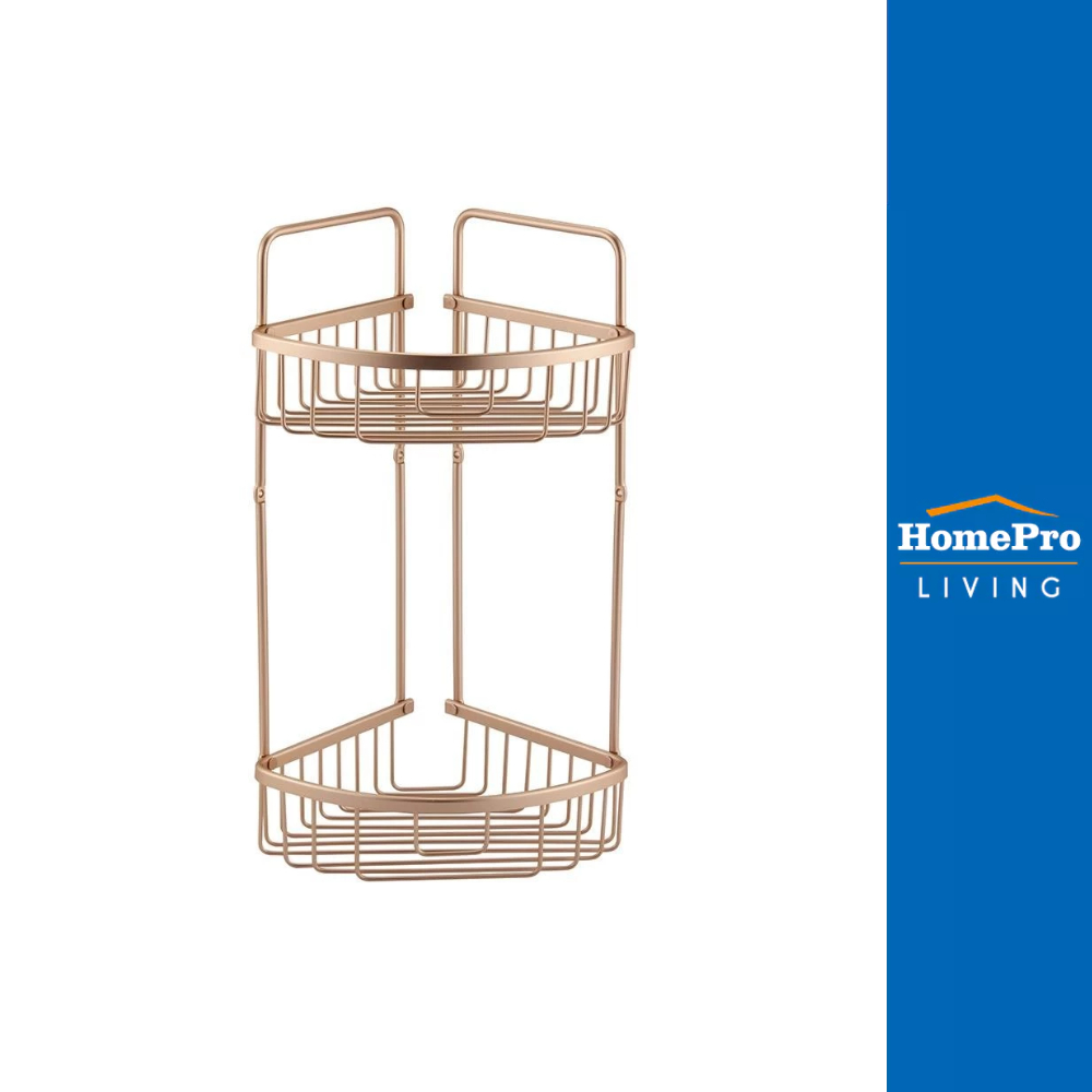 HomePro ชั้นแขวนเข้ามุมติดผนัง 2 ชั้น MOYA KU119.04 แบรนด์ MOYA