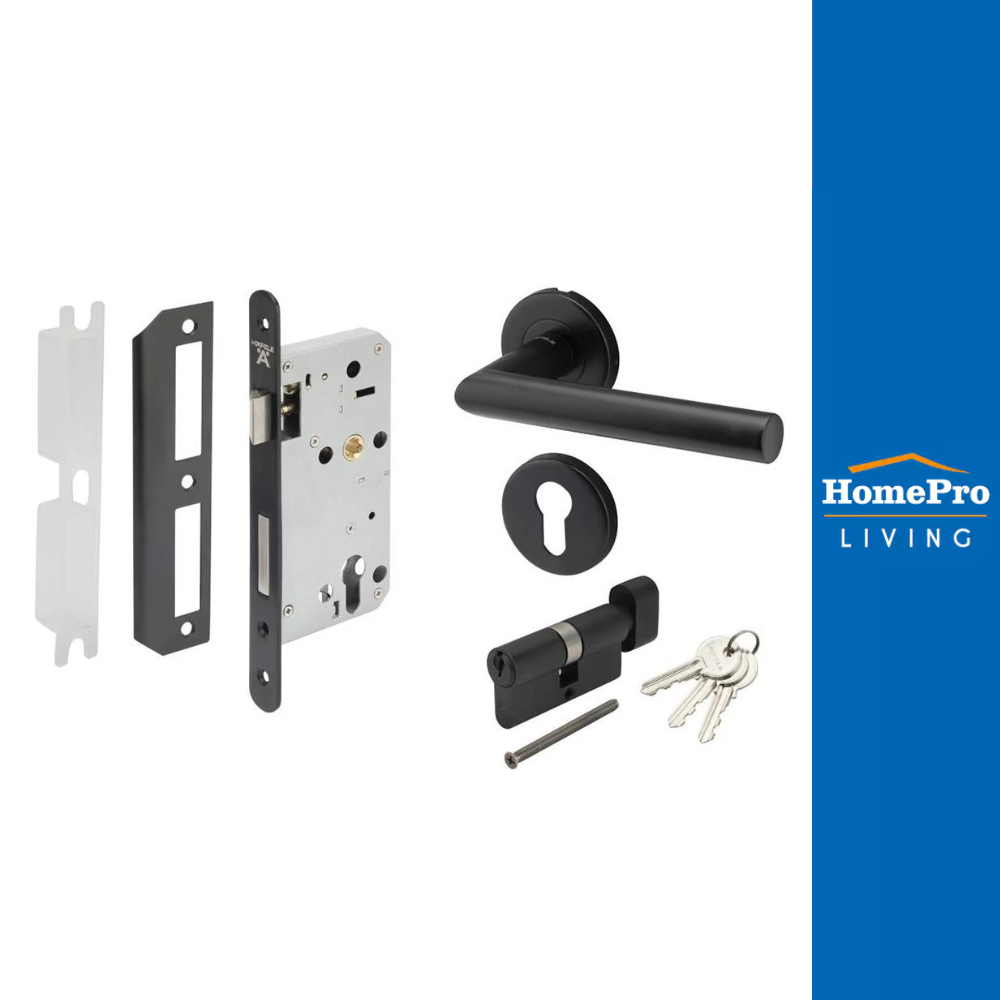 HAFELE มือจับก้านโยกห้องทั่วไป MORTISE 499.10.134 สีดำ