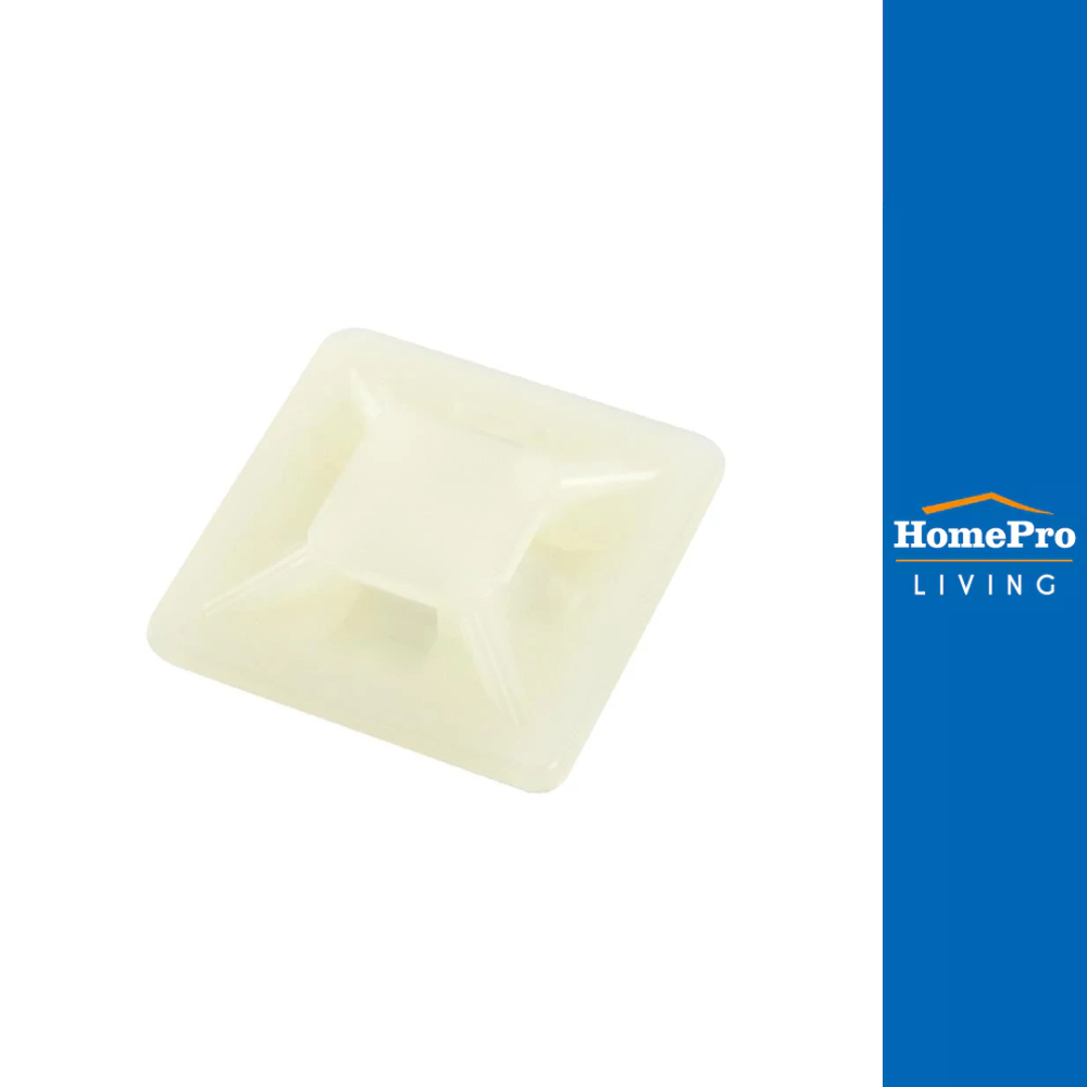 BANDEX แป้นกาวยึดสายไฟ TM 2121-4 1 นิ้ว สีขาว แพ็ก 10 ชิ้น จัดส่งโดย HomePro