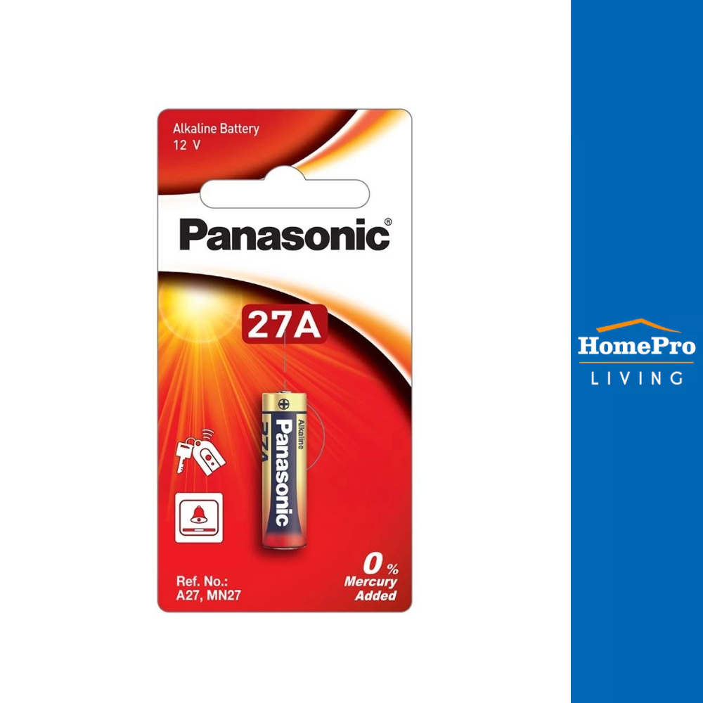 PANASONIC ถ่านอัลคาไลน์  LR27A 12 โวลต์ แพ็ก 1 ก้อน