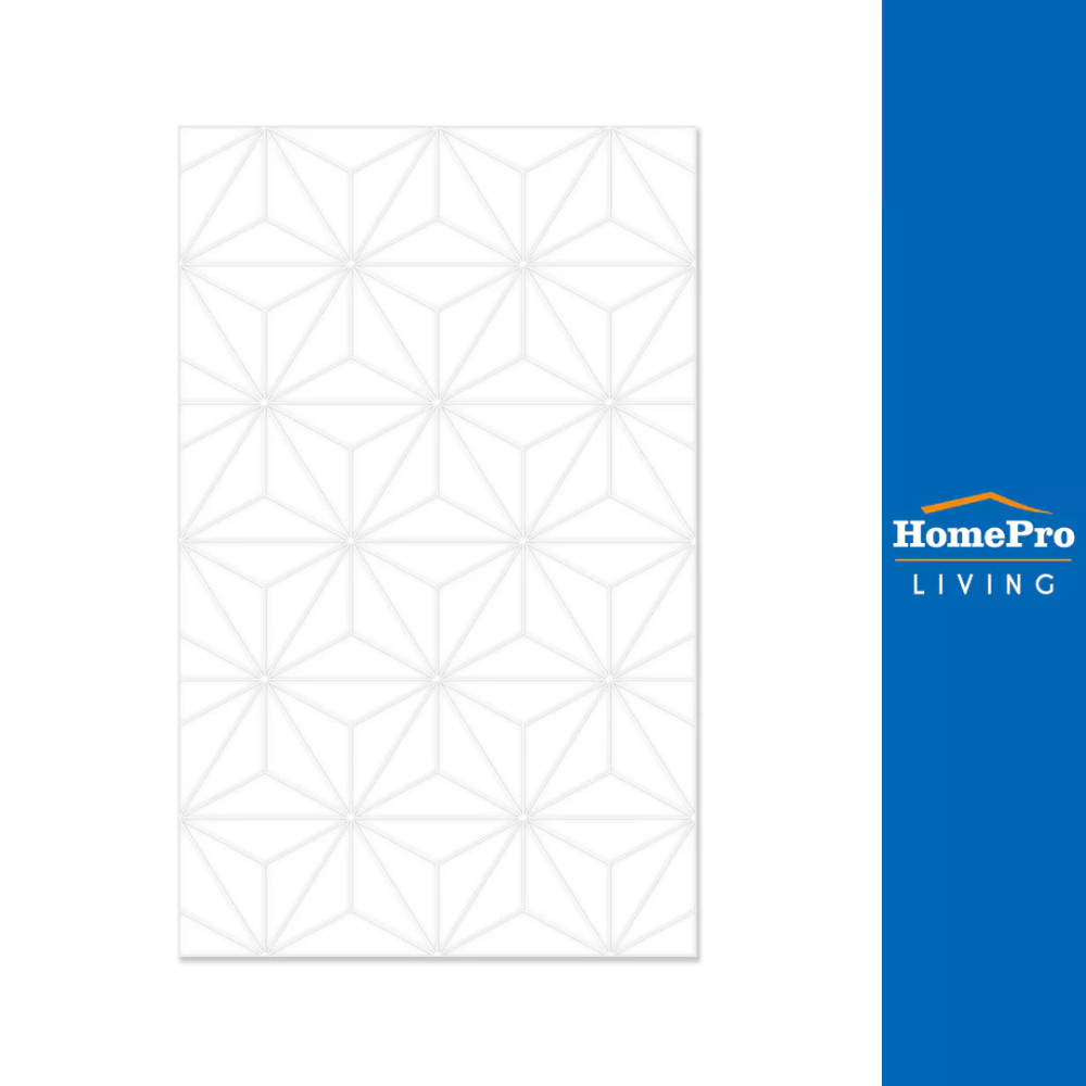 HomePro กระเบื้องผนัง 10X16 นิ้ว เพชรจินดา ขาว แบรนด์ ภูผา