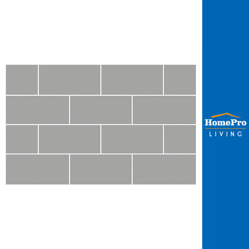 MAXIMUS กระเบื้องผนัง 25x40 ซม. เมโทร เกรย์ A 1M2 จัดส่งโดย HomePro