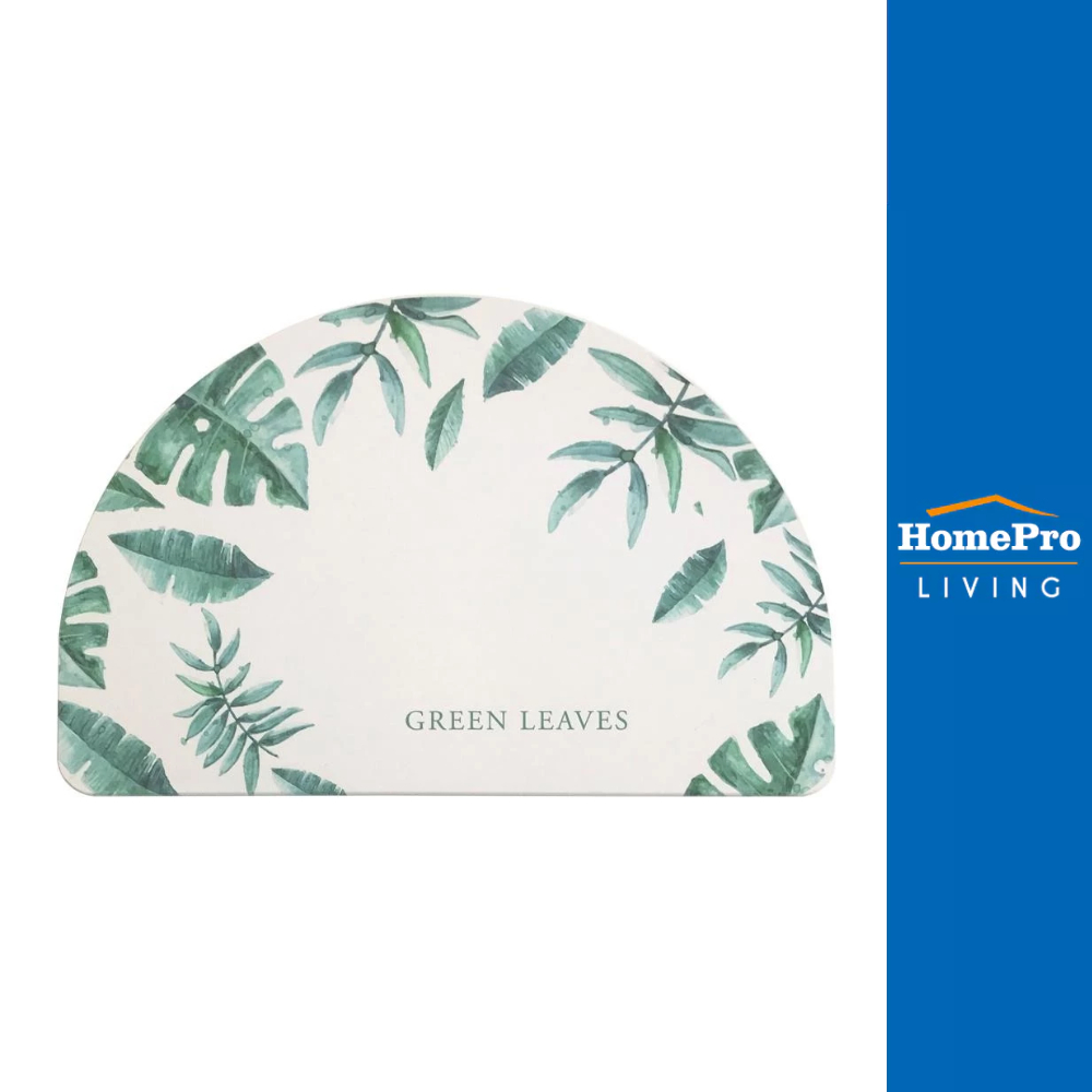 HomePro พรมหินเช็ดเท้า HOME LIVING STYLE LEVA 39X60 ซม. สีเขียว แบรนด์ HLS