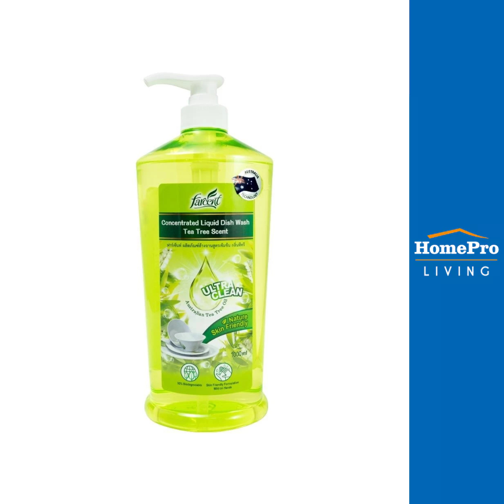 FARCENT น้ำยาล้างจาน ECO 1 ลิตร กลิ่น TEA TREE จัดส่งโดย HomePro