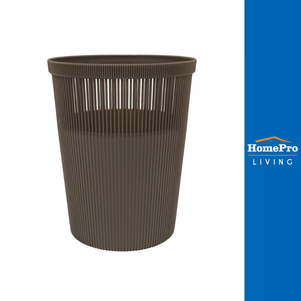 HomePro ถังขยะกลม  BONNIE 8 ลิตร สีน้ำตาล แบรนด์ ACCO