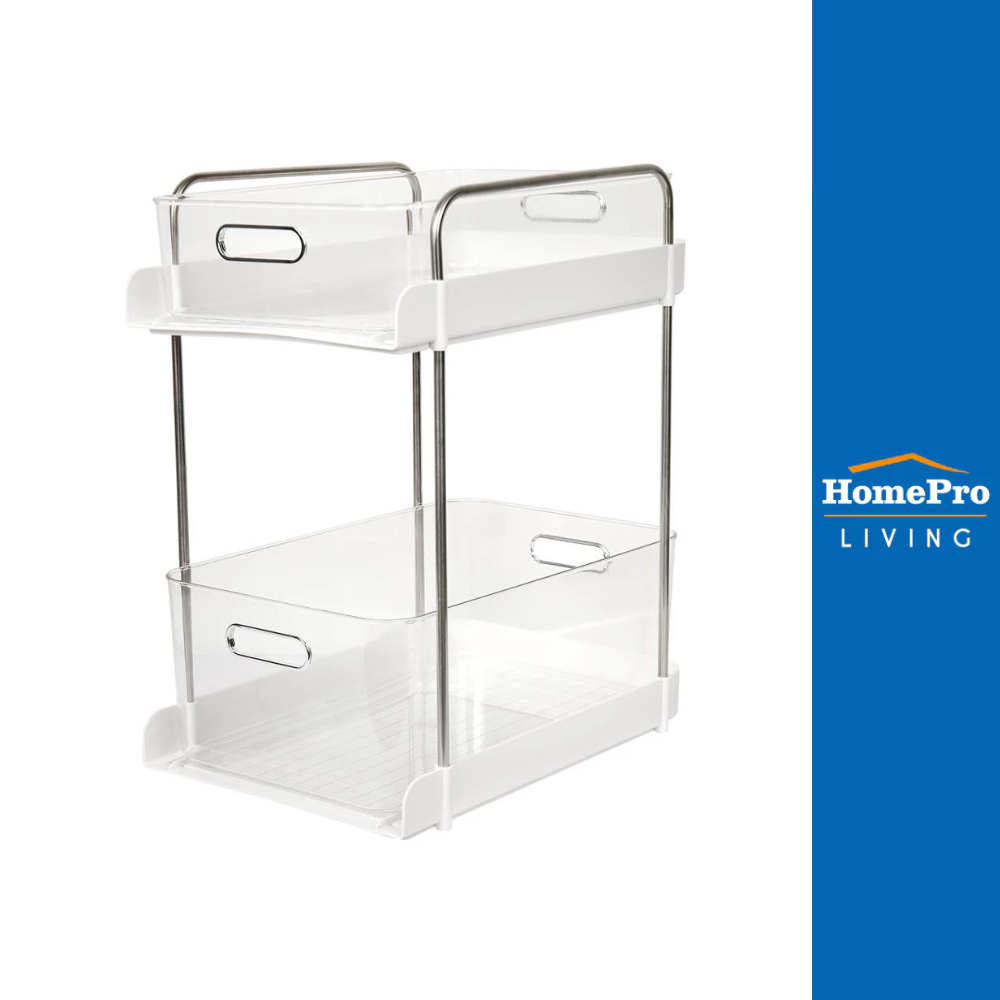 KECH ลิ้นชัก 2 ชั้นเก็บอุปกรณ์ครัว KLEAR 36.5x25x41 ซม. จัดส่งโดย HomePro