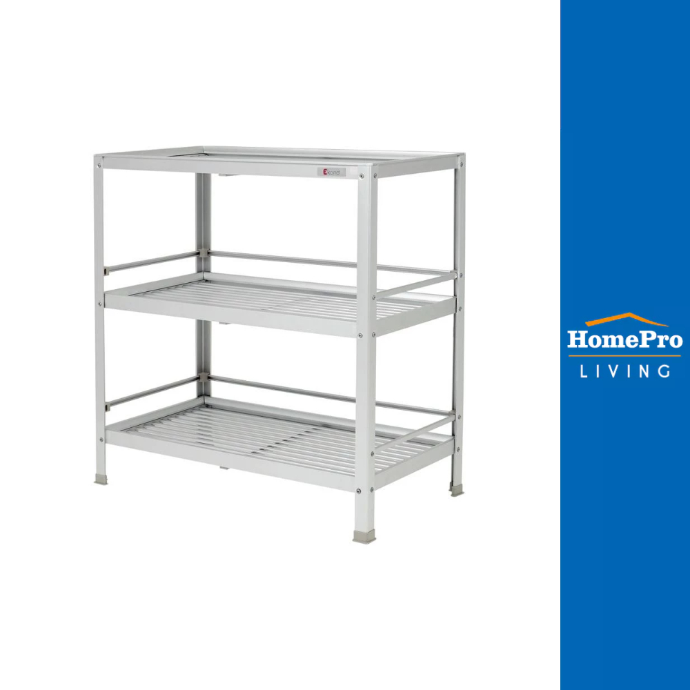 EKONO ชั้นคว่ำจาน M อะลูมิเนียม 3 ชั้น CA-03M จัดส่งโดย HomePro – โปรปัง