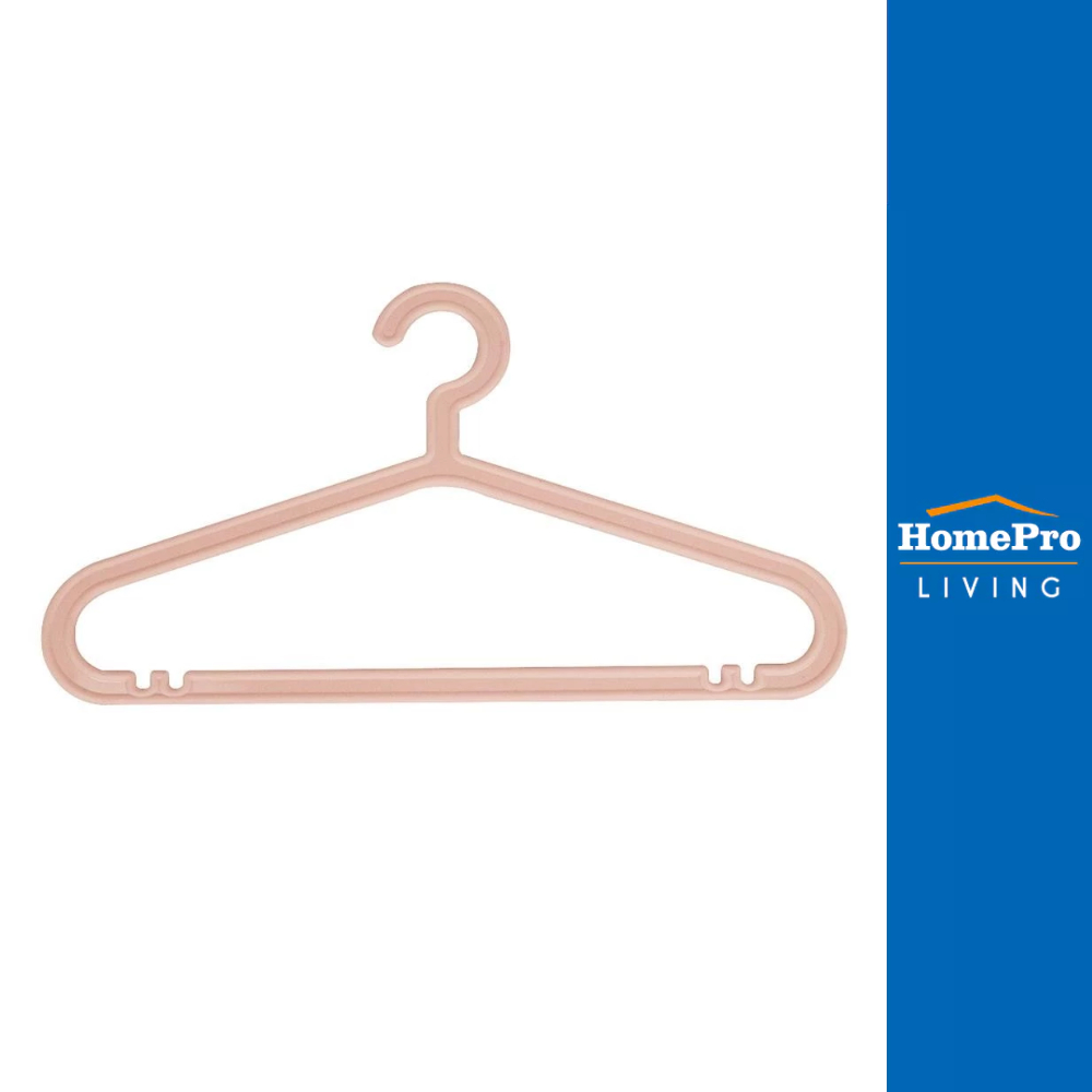 HomePro ไม้แขวนเสื้อ FRIENDLY H-005 สีชมพู แพ็ค 6 แบรนด์ PLIM