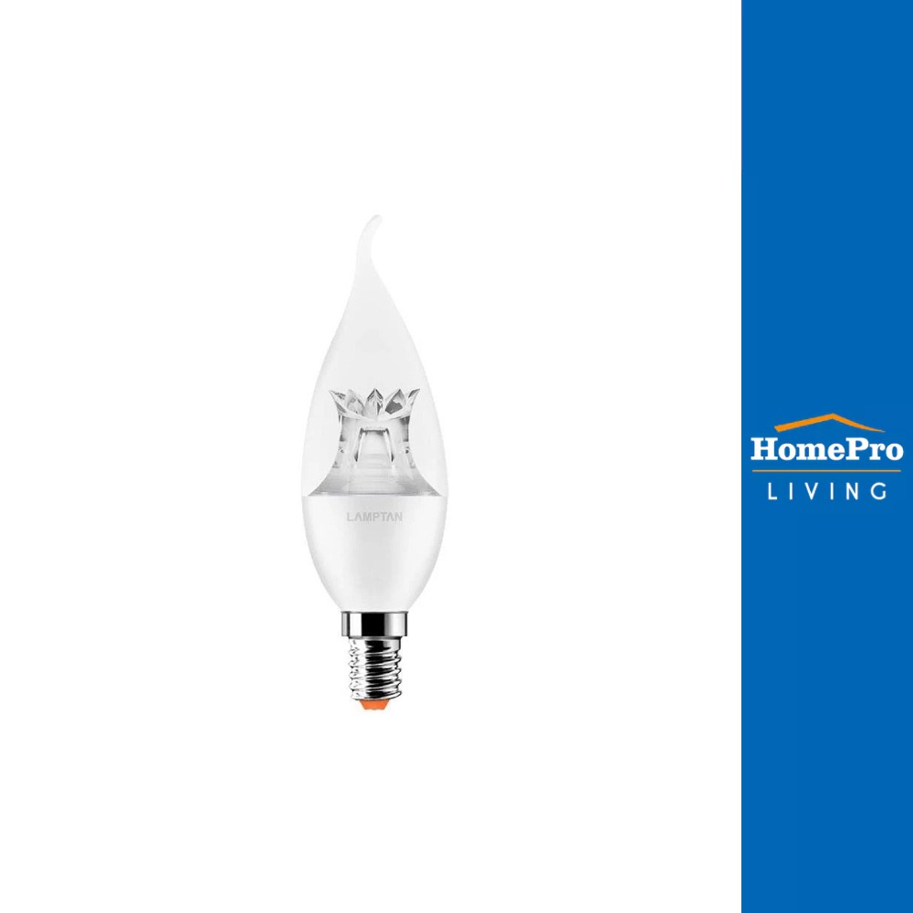 LAMPTAN หลอด LED CANDLE FLAME 4 วัตต์ WARMWHITE E14