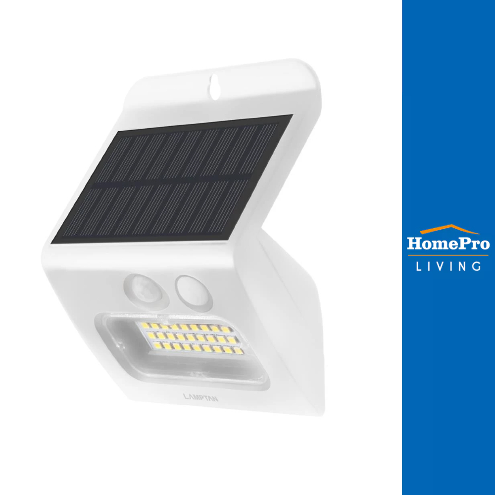 LAMPTAN ไฟติดผนัง โซล่าเซลล์ LUNAR 3.5 วัตต์ COOLWHITE สีขาว