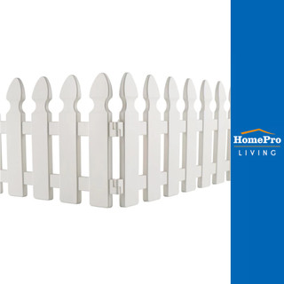 SPRING รั้วพลาสติกปักลงดิน HT-704 สีขาว แพ็ก 4 ชิ้น จัดส่งโดย HomePro