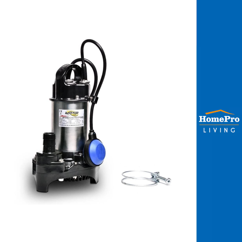 SUPER PUMP ปั๊มจุ่มน้ำสะอาด SSP-255SA 250 วัตต์ จัดส่งโดย HomePro