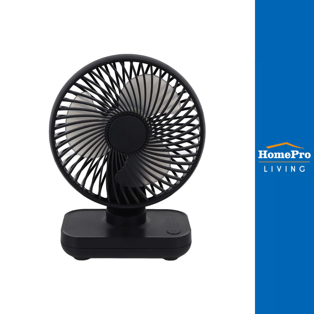 HomePro พัดลมพกพา 5 นิ้ว D606 สีดำ แบรนด์ MEGALEC