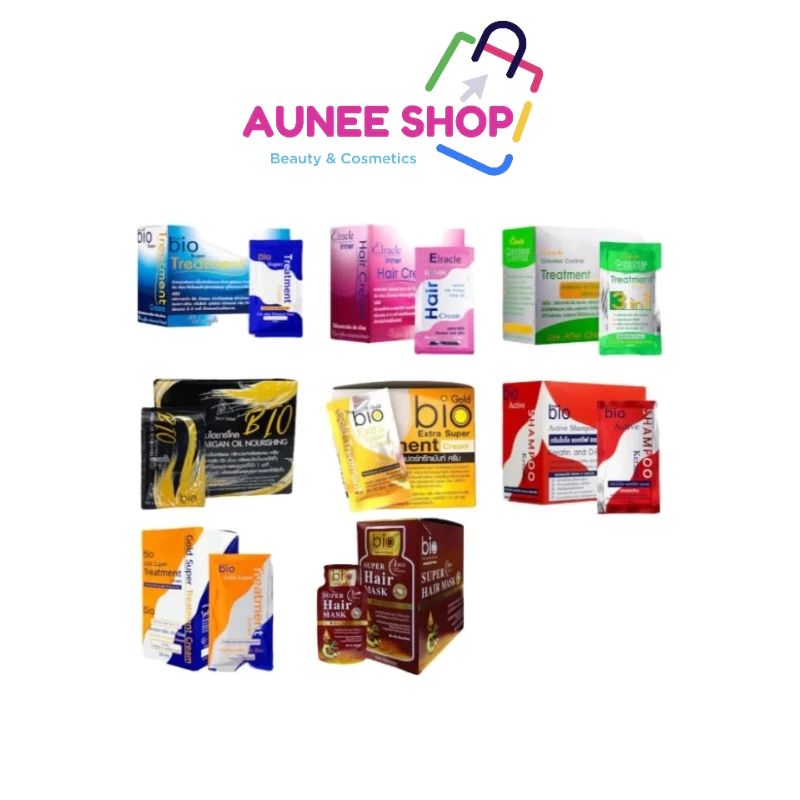 ส่งฟรี/มีไลฟ์ (ยกกล่อง)ไบโอ ทรีทเมนท์ Green BioSuper Treatment กรีนไบโอทรีทเมนท์ บํารุงเส้นผมหลังทําสี ยืด