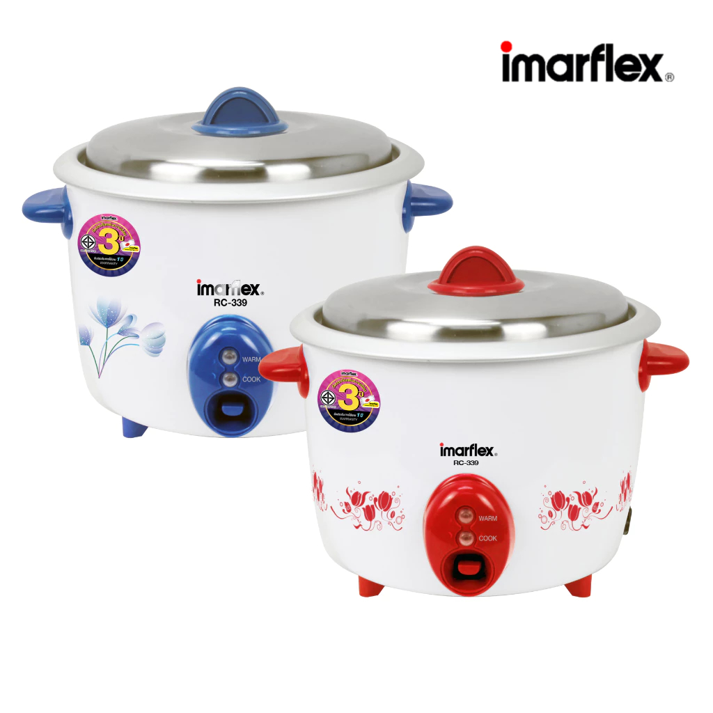 IMARFLEX_2 หม้อหุงข้าวไฟฟ้า อลูมิเนียม 1.8 ลิตร RC-339