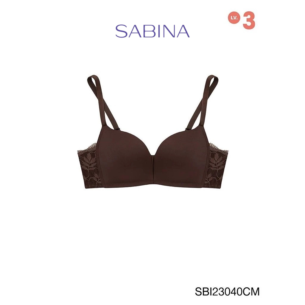 Sabina Modern V Level 3 เสื้อชั้นใน  ไร้โครง รหัส SBI23040CM - สีช็อคโกแลต