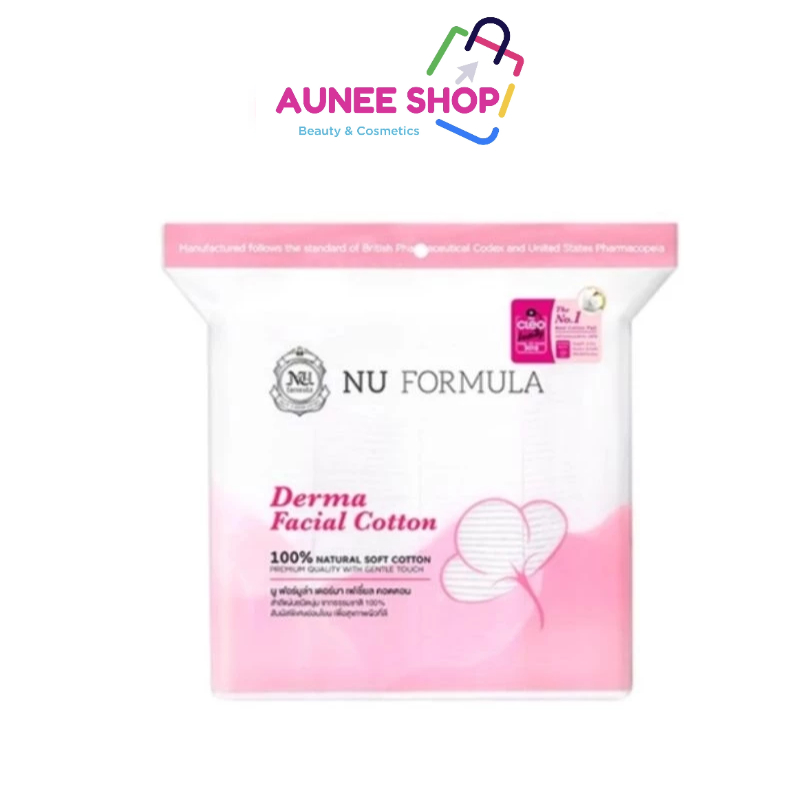 พร้อมส่ง/มีไลฟ์ aunee shop NU FORMULA Derma Facial Cotton สําลี 200pcs