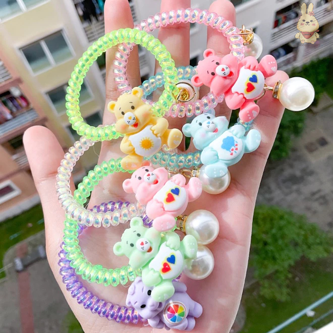 เลือกลายได้ [ตระกร้า 4] รวมยางรัดผมเกลียวมาใหม่ สไตล์หมี พร้อมส่ง