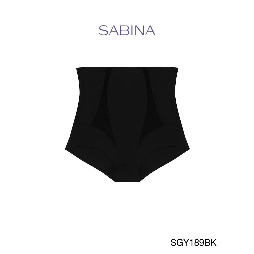 Sabina Wear and Go กางเกงในกระชับสัดส่วนเอวสูง Medium Support รหัส SGY189BK - สีดำ