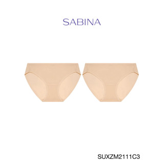 Sabina กางเกงชั้นใน (Set 2 ชิ้น) รุ่น Panty Zone รหัส SUXZM2111C3 สีเนื้อเข้ม