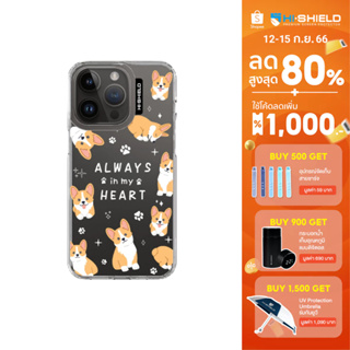 HI-SHIELD Stylish เคสใสกันกระแทก iPhone รุ่น Corgi Dog [เคส iPhone15][เคส iPhone14][เคส iPhone13]