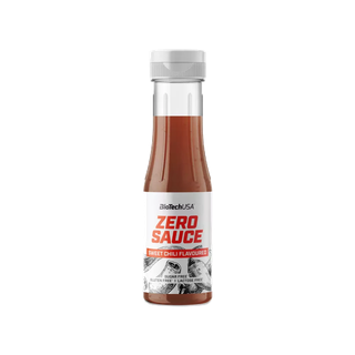 BioTechUSA Zero Sauce 350ml. Sweet Chili (ซอลรสพริกหวาน ราด จิ้ม หมัก ปรุงอาหาร ซอสไม่มีน้ำตาล คีโตทานได้)