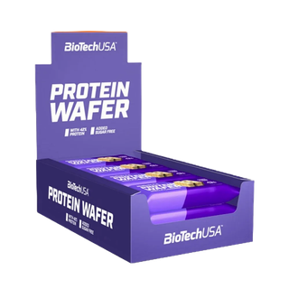 BioTechUSA Protein Wafer Vanilla 35g/Bar (โปรตีนเวเฟอร์ โปรตีนแท่งรสวานิลา 35กรัม/แท่ง)โปรตีนบาร์ โปรตีนขนม