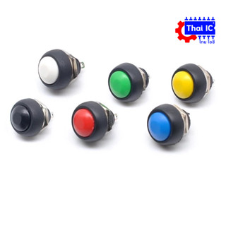 สวิตช์กดติดปล่อยดับ PBS-33B Waterproof f Push Button switch 12mm