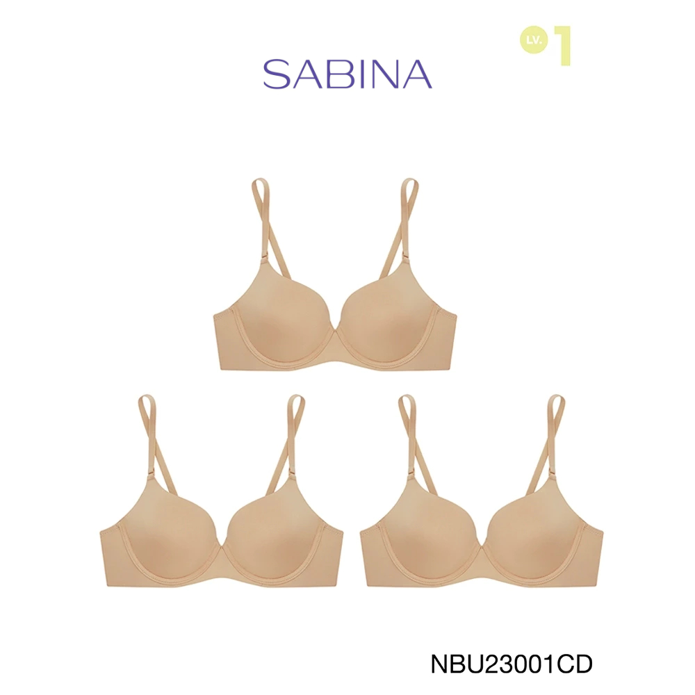 [Online Exclusive] Sabina เสื้อชั้นใน (Set 3 ชิ้น) มีโครง รุ่น Pretty Perfect รหัส NBU23001CD สีเนื้