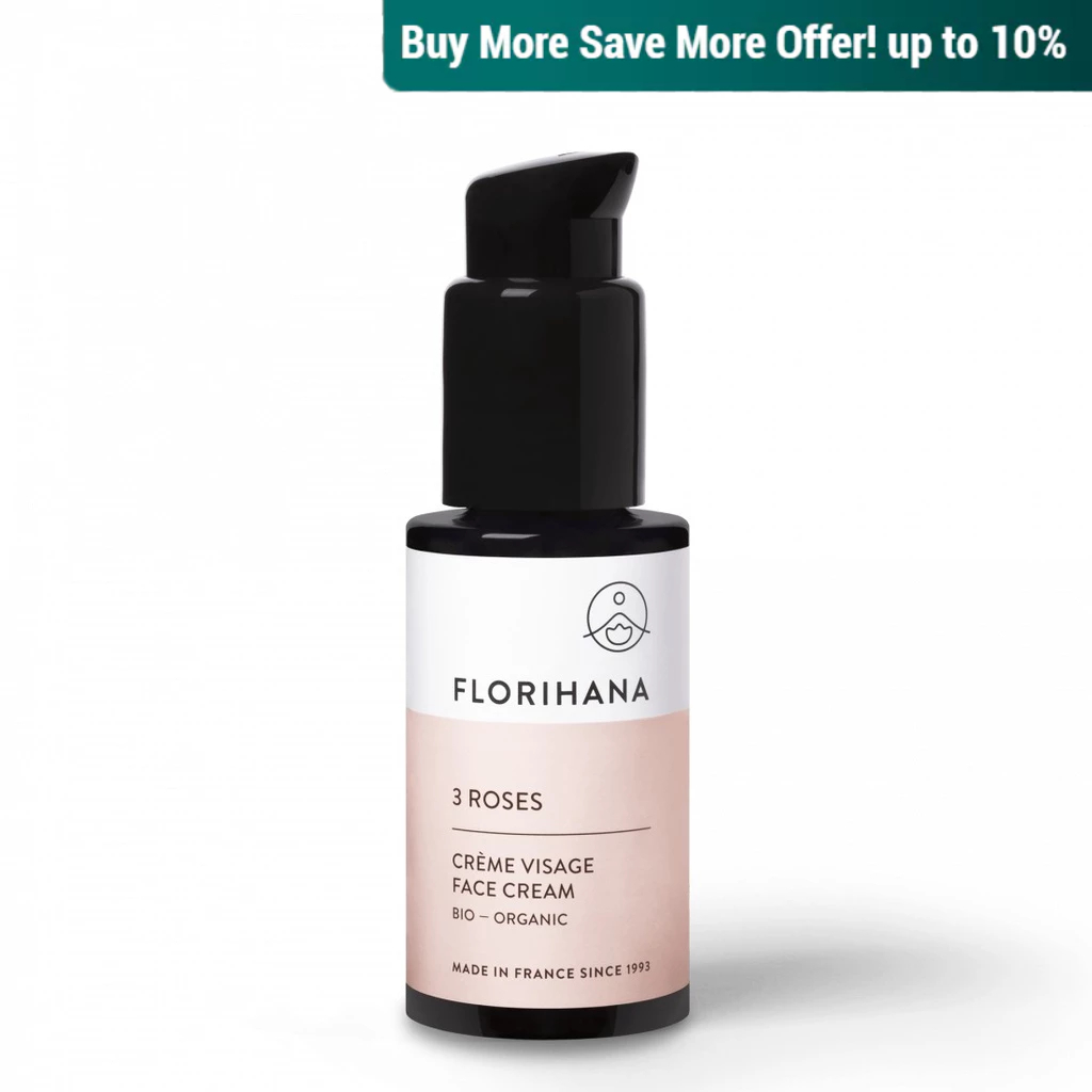 Florihana, 3 Roses Face Cream, 50ml