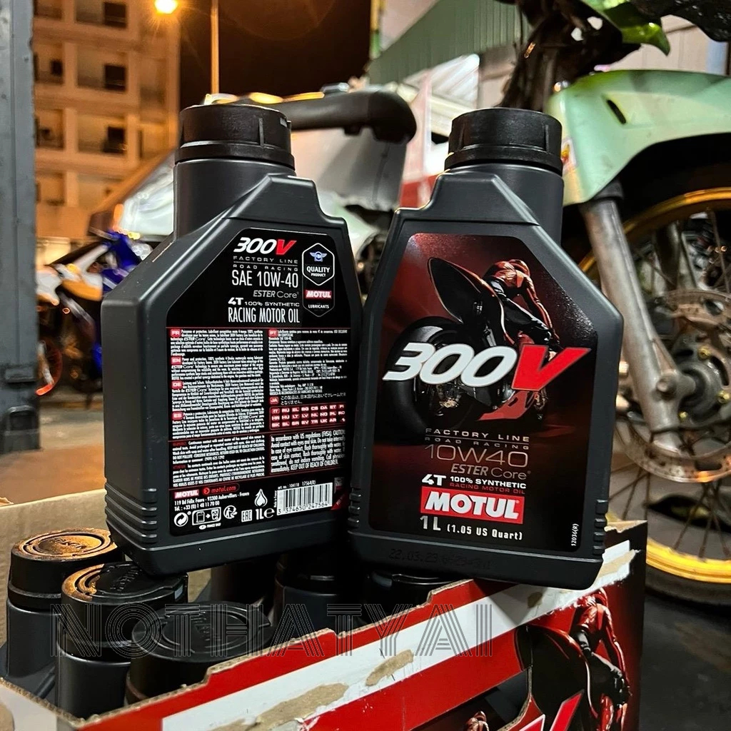 Motul 300V 10w-40 น้ำมันเครื่องเอเลี่ยน แท้100%