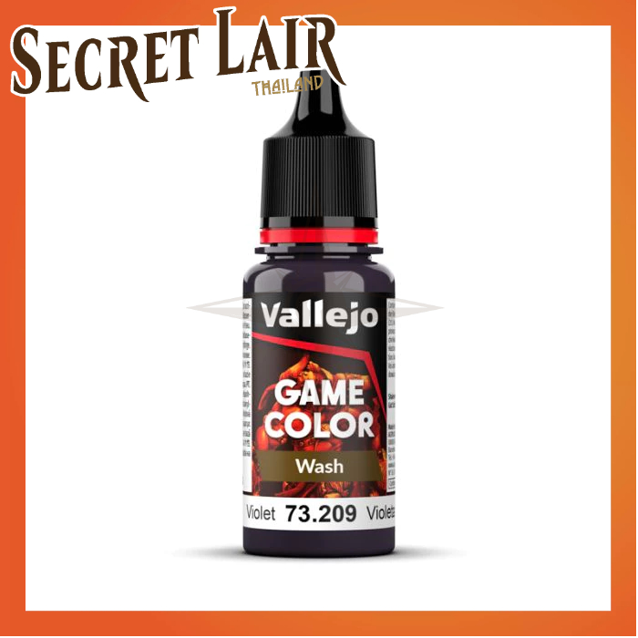 SECRET LAIR Vallejo Wash สำหรับการตัดเส้นหรือใช้ลดความสด สูตรน้ำ ไม่มีกลิ่น ไม่มีสารพิษ ขนาด 18 มล.