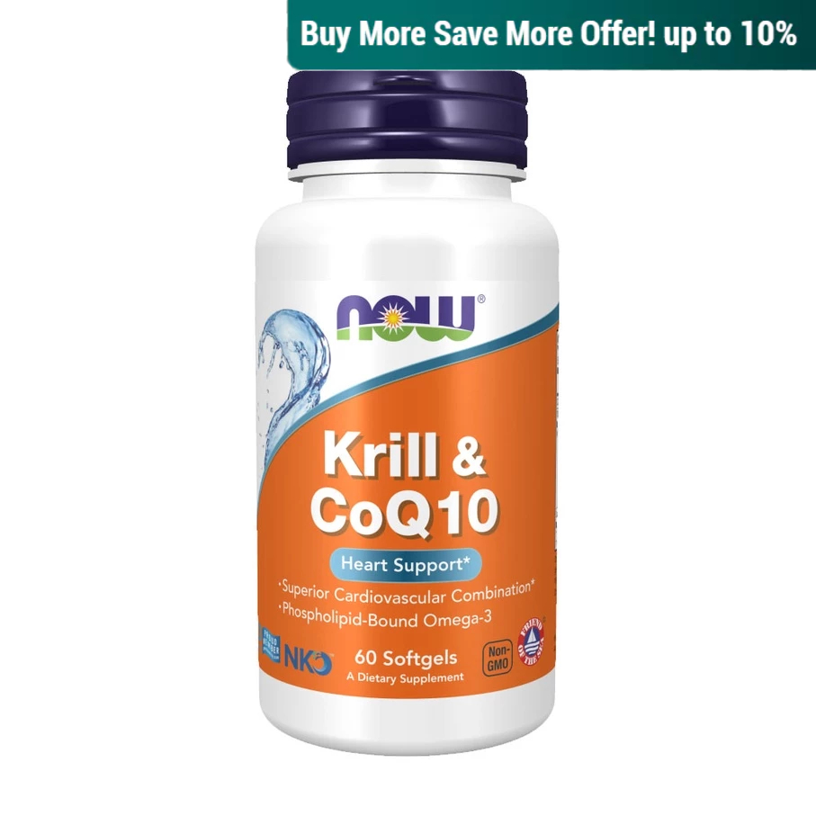 Now Foods, Krill &amp; CoQ10, 60 Softgels