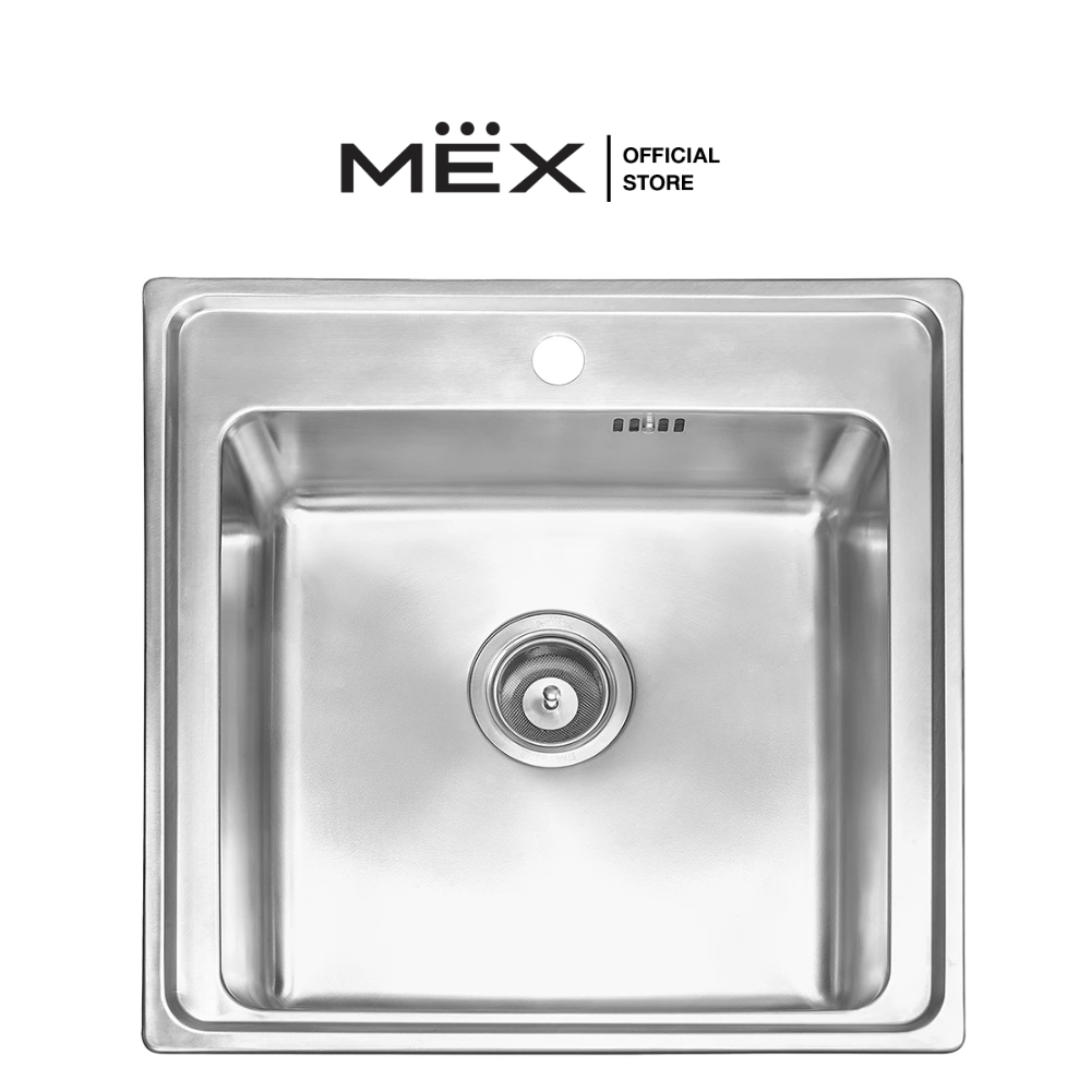 MEX ELB50BM อ่างล้างจาน 1 หลุม สเตนเลส สตีล AISI 304