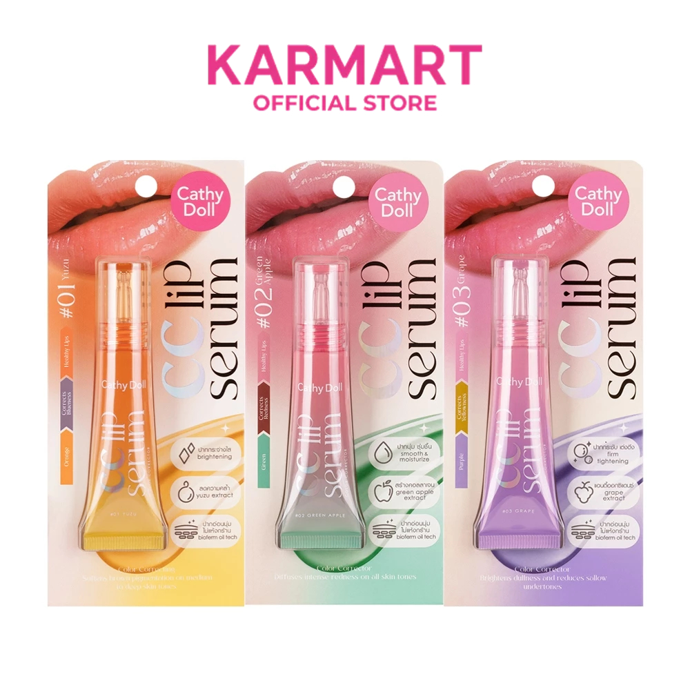 Cathy Doll ซีซีลิปเซรั่มคัลเลอร์คอร์เรคเตอร์ 10g #ลิปซีซีเซรั่ม แก้สีปากคล้ำ