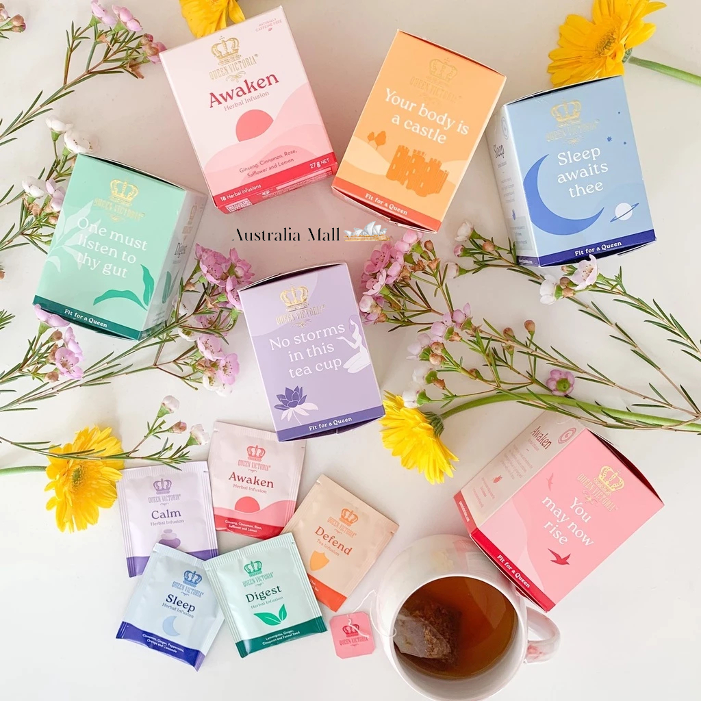 ชา Queen Victoria Tea Herbal Infusion แพ็ค 18 ซอง