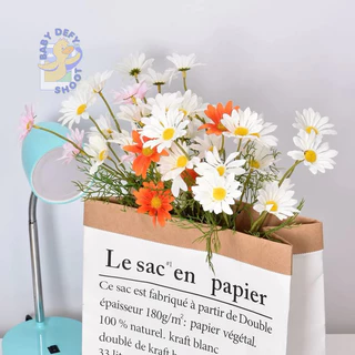 <ใหม่! 9สี พร้อมส่ง> ดอกเดซี่ แบบช่อ Daisy 5ดอก🌼 ดอกไม้แห่งรัก ยาว 53ซม ดอกไม้ผ้า พร็อบ แต่งบ้าน ดอกไม้ประดับ เดซี่
