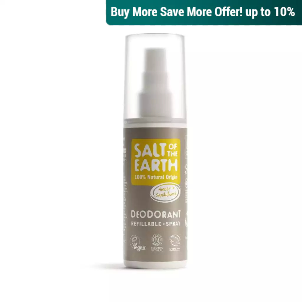 Salt of the Earth Amber &amp; Sandalwood Natural Deodorant Spray 100ml