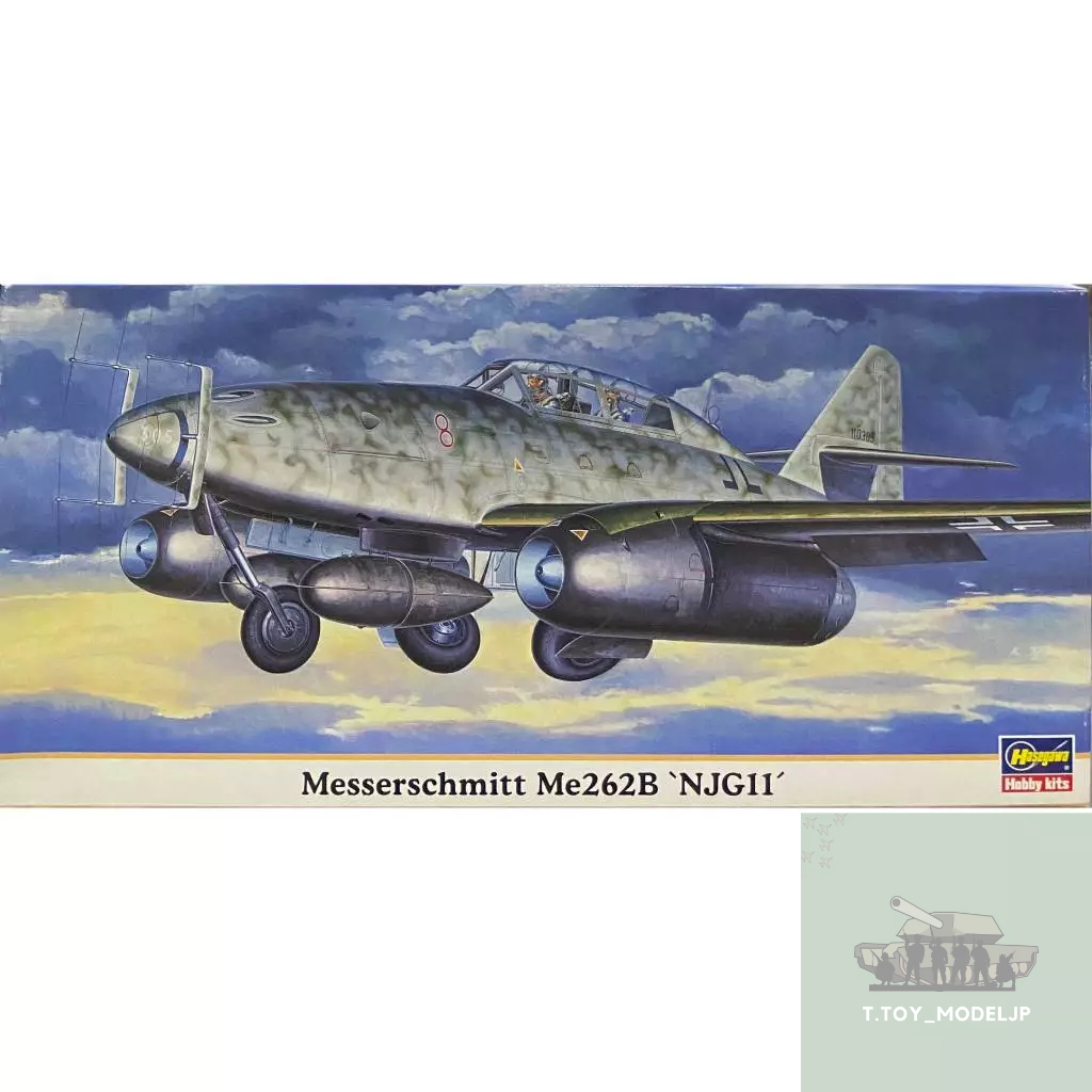 Hasegawa 1/72 Messerschmitt Me262B NJG11 โมเดลเครื่องบินรบ เครื่องบินรบ เครื่องบินประกอบ