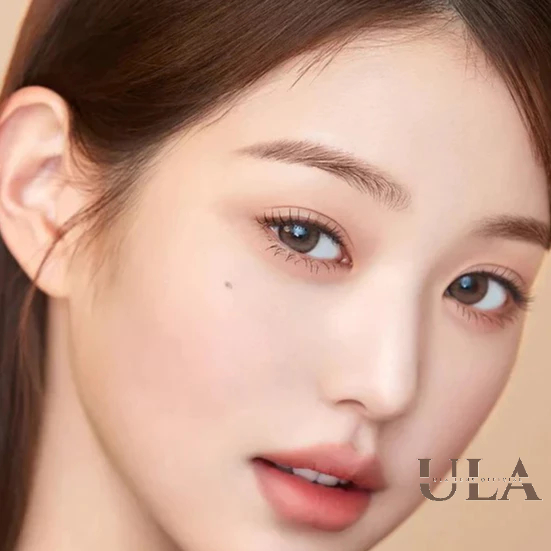 (พร้อมส่ง)  คอนแทคเลนส์รายเดือน Hapa Kristin A-Z Kristin(2pcs/1month) "สีBrown DIA 13"