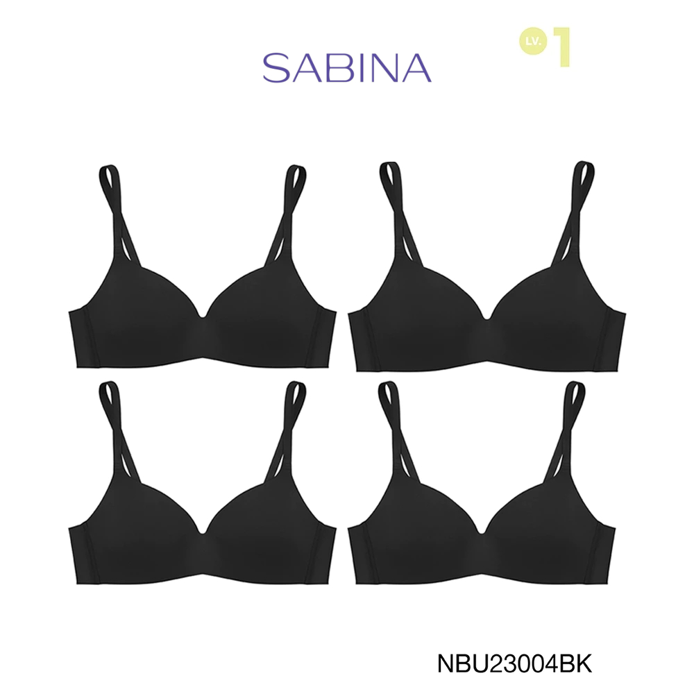 [Online Exclusive] Sabina เสื้อชั้นใน (Set 4 ชิ้น) Invisible Wire รุ่น Pretty Perfect  รหัส NBU23004