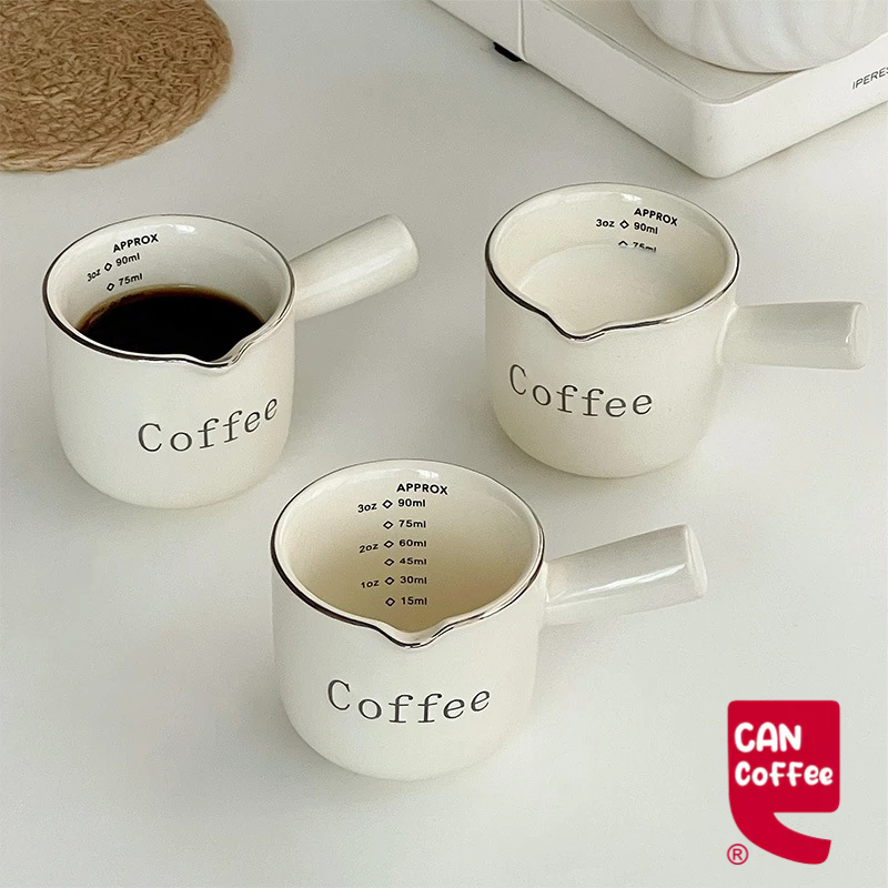 Can Coffee แก้วตวง กาแฟ เซรามิก 90 มล.