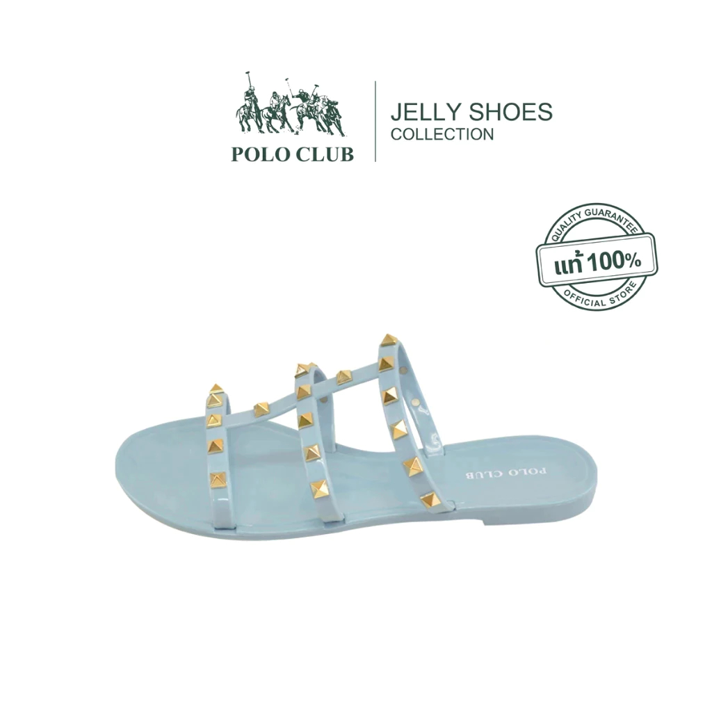 POLO CLUB รองเท้ายาง รุ่น P2769 สีฟ้า | รองเท้าแตะผู้หญิง