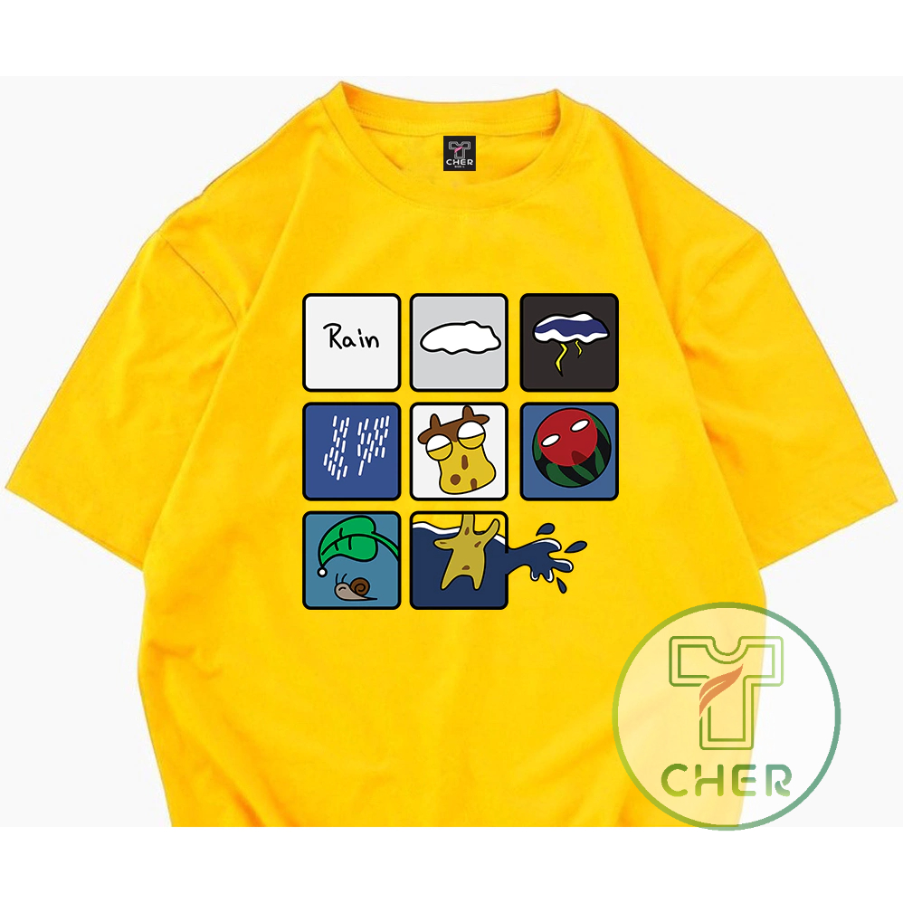 เสื้อยืดสกรีนลาย Rain เนื้อผ้าcotton100%ใส่ได้ทั้งหญิงและชายสินค้าพร้อมส่งทุกวัน ราคา ถูกที่สุด ดีลบีเคเค แกลเลอรีภาพที่ 2