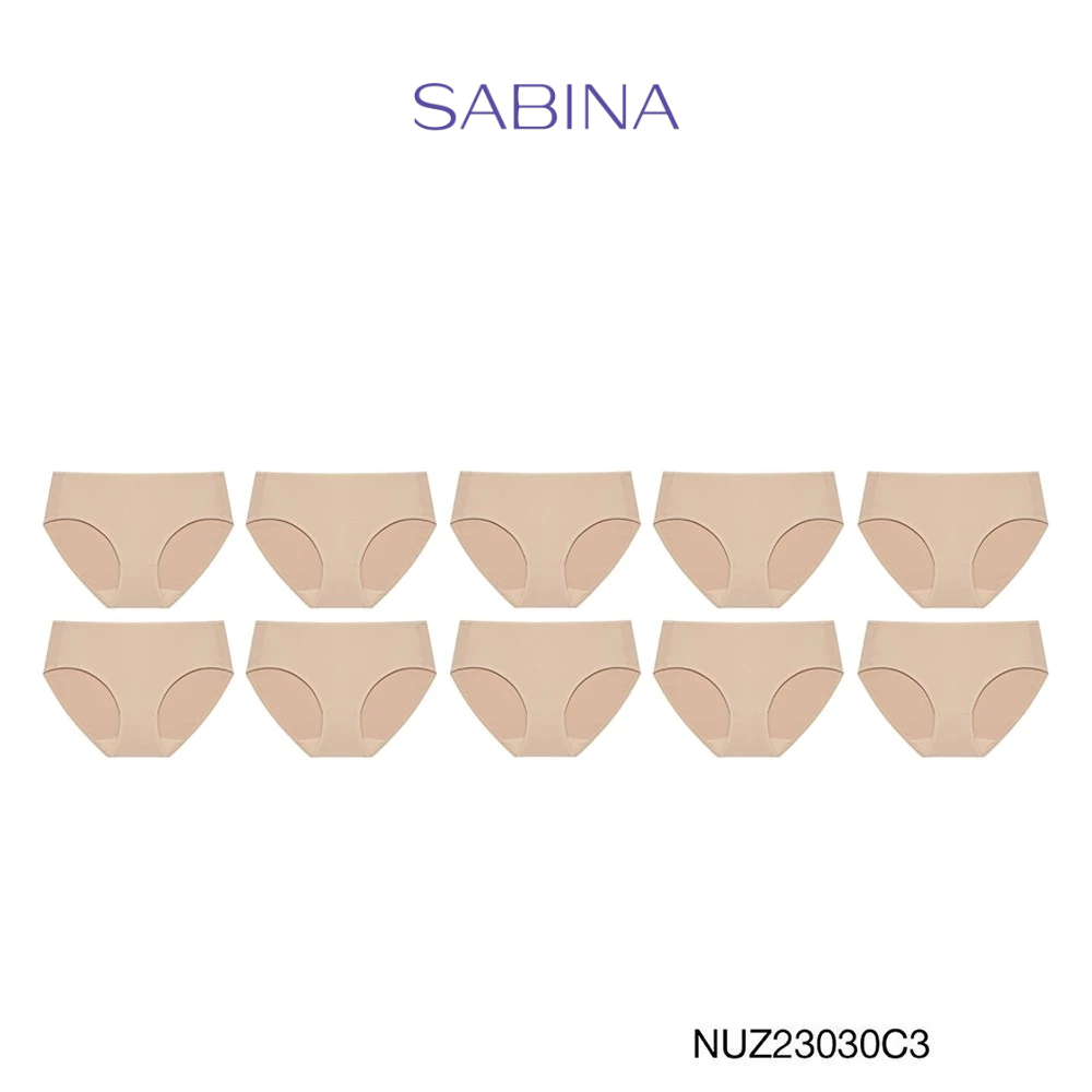 Sabina กางเกงชั้นใน (Set 10 ชิ้น) รุ่น Panty Zone รหัส NUZ23030C3 สีเนื้อเข้ม