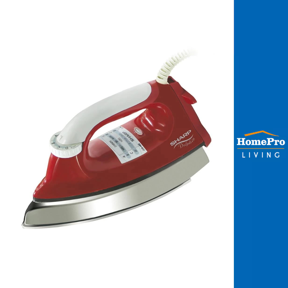 SHARP เตารีดแห้ง สีแดง รุ่น AM465T  กำลังไฟ  1000 วัตต์