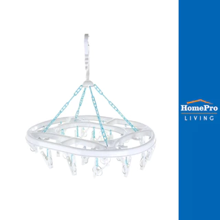 PLIM ห่วงตากผ้าพลาสติกรีใหญ่ 24กิ๊บ จัดส่งโดย HomePro