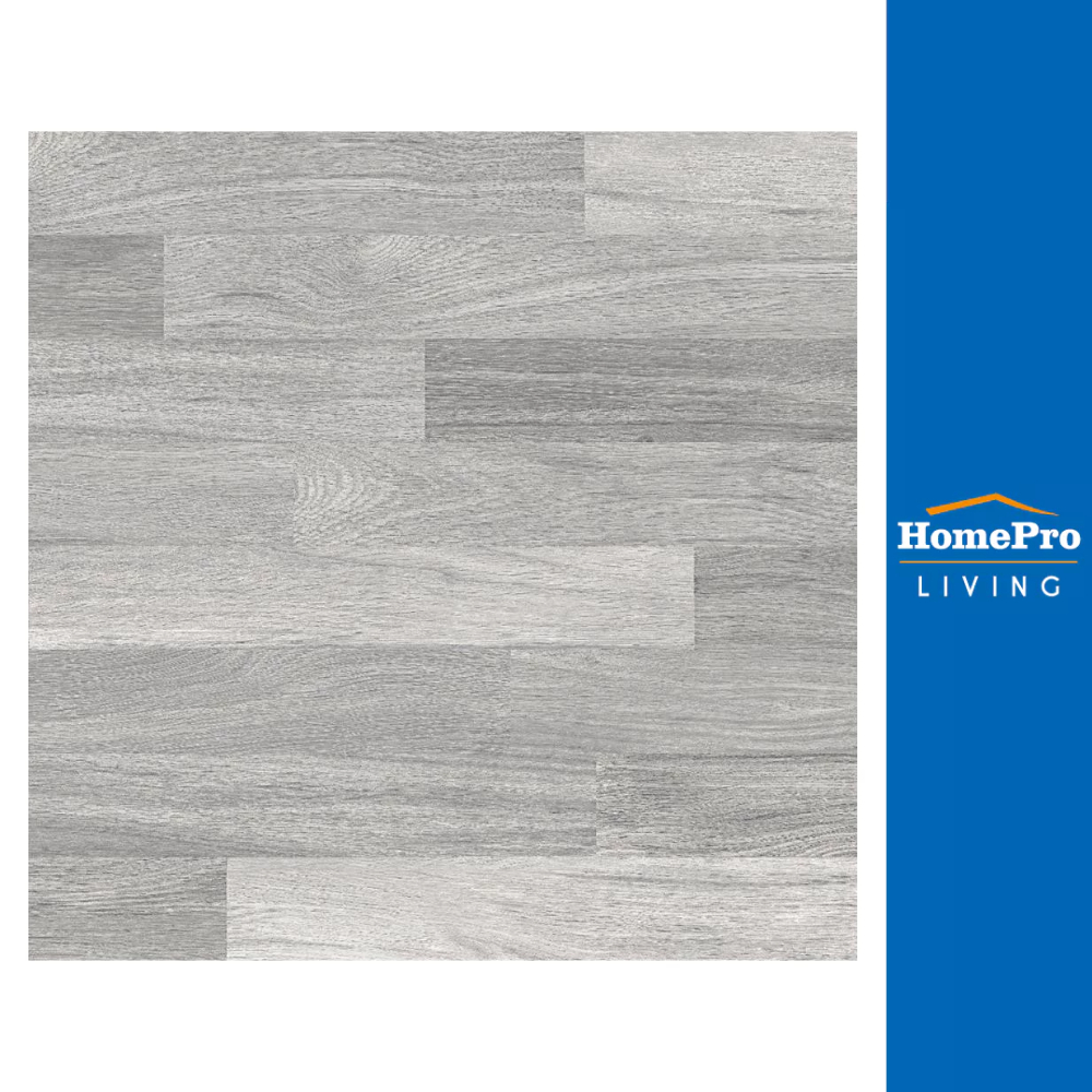 HomePro กระเบื้องพื้น 16X16 นิ้ว TARA คอลลิน่า วู๊ด เทา PM 0.96M2 แบรนด์ TARA