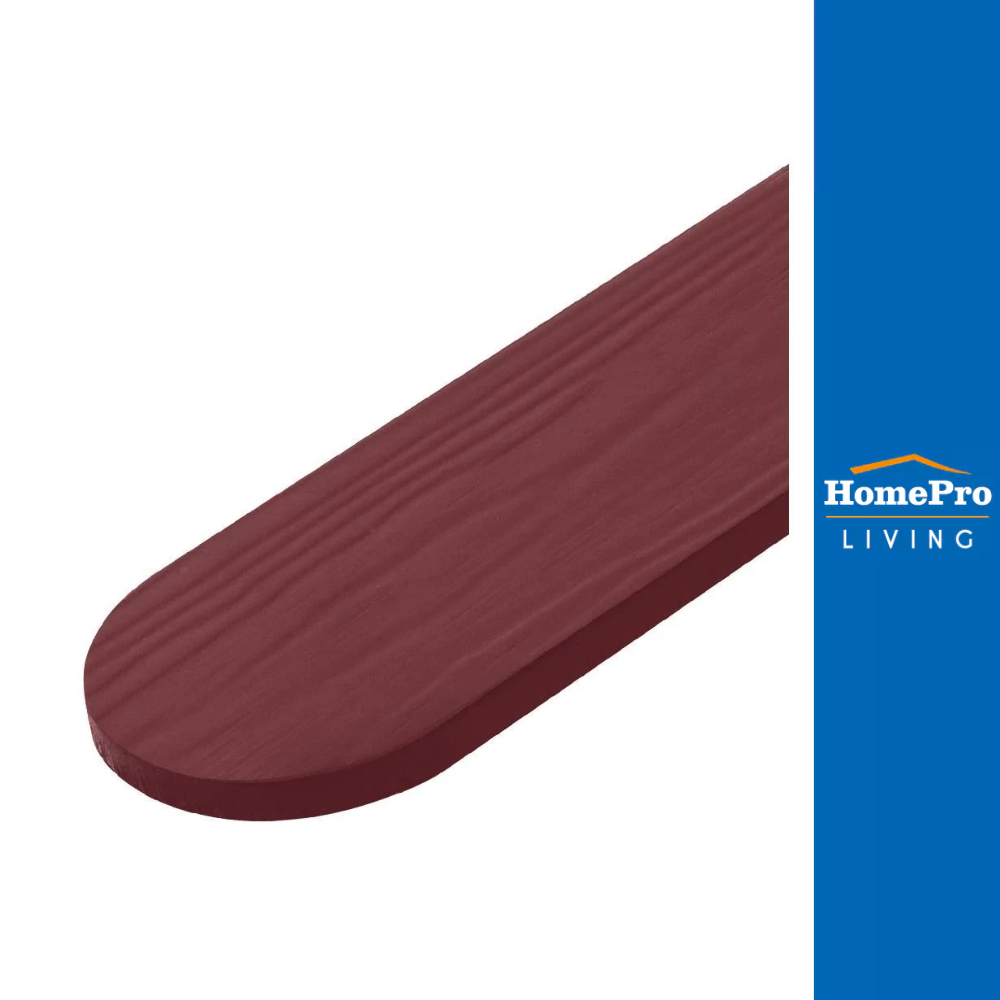 DURAONE ไม้รั้ว หัวมน หน้า 4 นิ้ว 10X100X1.2 ซม สีแดงมะฮอกกานี จัดส่งโดย HomePro